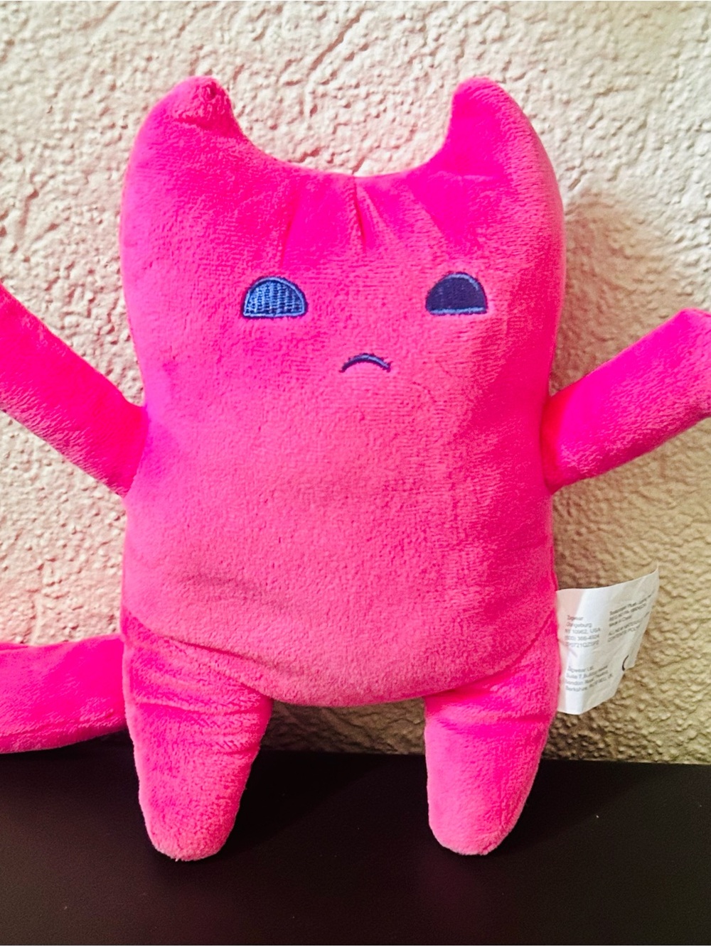 Sodapoppin Pink Plush Monster Toy